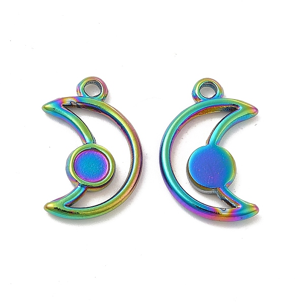 Ion Plating(IP) 304 Stainless Steel Pendants Cabochon Settings