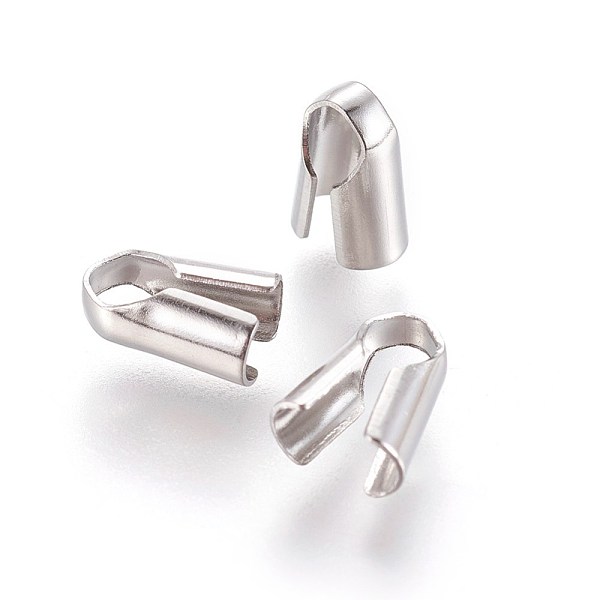 

PandaHall 304 Stainless Steel Cord Ends, End Caps, Column, Stainless Steel Color, 8x3.5x5mm, Hole: 3x3mm 304 Stainless Steel