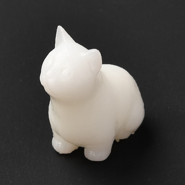 

PandaHall 3D Resin Model, UV Resin Filler, Epoxy Resin Jewelry Making, Cat, White, 19x12x20mm Resin Cat Shape White