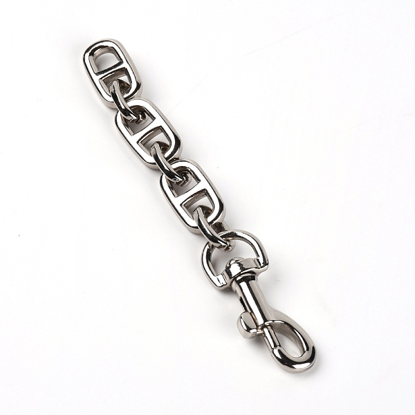 

PandaHall Alloy Bag Extender Chains, with Clasps, Bag Straps Replacement Accessories, Platinum, 12cm Alloy