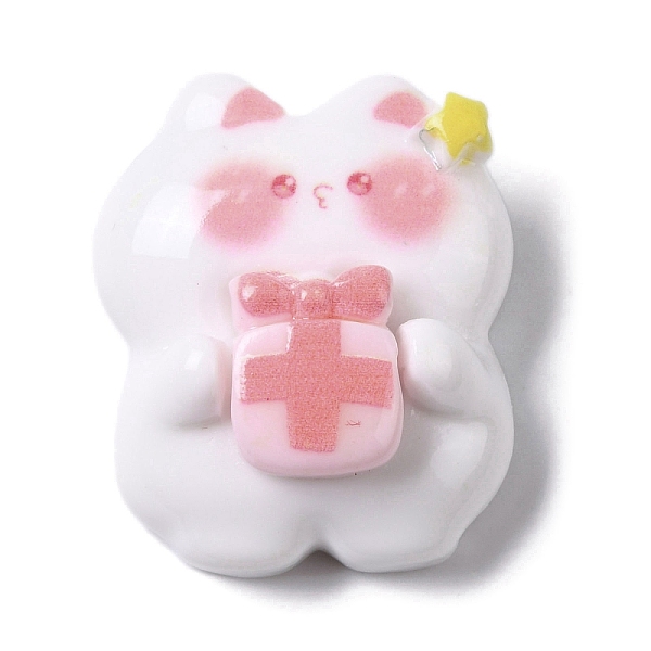 

PandaHall Cat Birthday Party Theme Opaque Resin Decoden Cabochons, Mixed Shapes, Gift Box, 25.5x21.5x10.5mm Resin Others