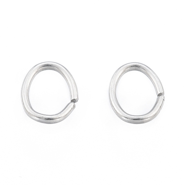 

PandaHall 304 Stainless Steel Jump Rings, Open Jump Rings, Oval, Stainless Steel Color, 7x5x1mm, 18 Gauge, Inner Diameter: 3x5mm 304...
