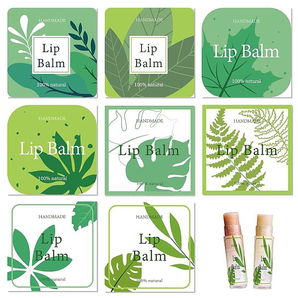 

PandaHall CRASPIRE Lip Balm Labels 80pcs Homemade Lip Balm Labels 2” Clear Lip Balm Labels for Tubes Printable Waterproof Lip Balm Stickers..., Green