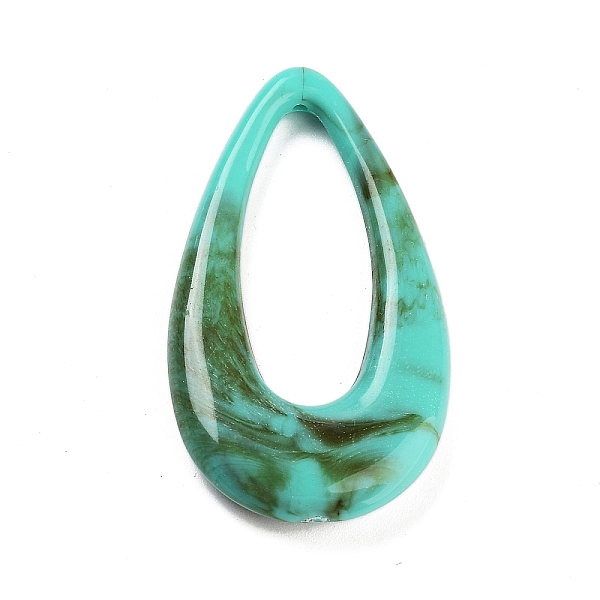 

PandaHall Acrylic Pendants, Teardrop, Turquoise, 45x25.2x6mm, Hole: 1.4mm Acrylic Teardrop Green