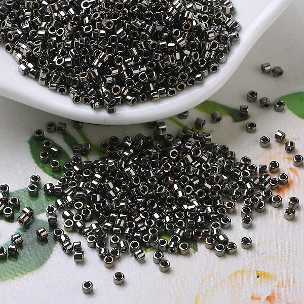 

PandaHall MIYUKI Delica Beads Small, Cylinder, Japanese Seed Beads, 15/0, (DBS0254) Bronze Luster, 1.1x1.3mm, Hole: 0.7mm, about 3500pcs/10g..., Brown