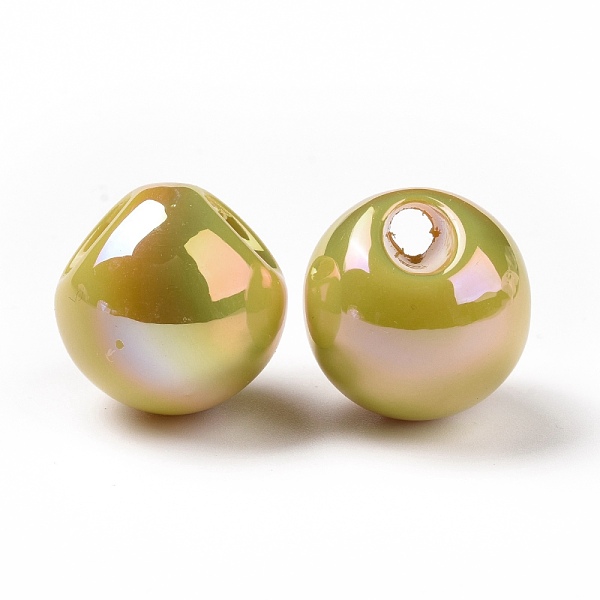 

PandaHall ABS Plastic Beads, Top Drilled Beads, AB Color Plated, Teardrop, Yellow, 20x20x19~19.5mm, Hole: 5mm ABS Plastic Teardrop Yellow
