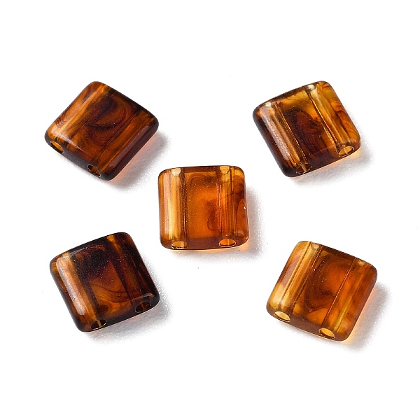

PandaHall Opaque Acrylic Slide Charms, Square, Chocolate, 5.2x5.2x2mm, Hole: 0.8mm Acrylic Square Brown