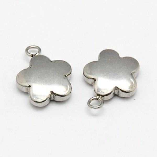 

PandaHall 304 Stainless Steel Charms, Flower, Stainless Steel Color, 15x12x4mm, Hole: 2mm 304 Stainless Steel Flower
