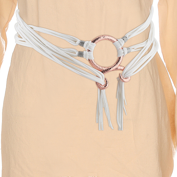 Polyester Chain Belts for Women Ladies Dress