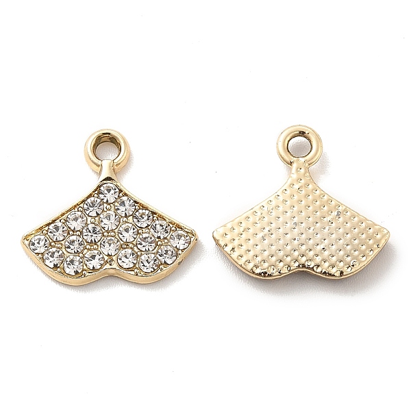 

PandaHall UV Plating Alloy Pendants, with Crystal Rhinestone, Fishtail Charms, Golden, 14x15x2mm, Hole: 1.5mm Alloy+Rhinestone Fish Clear