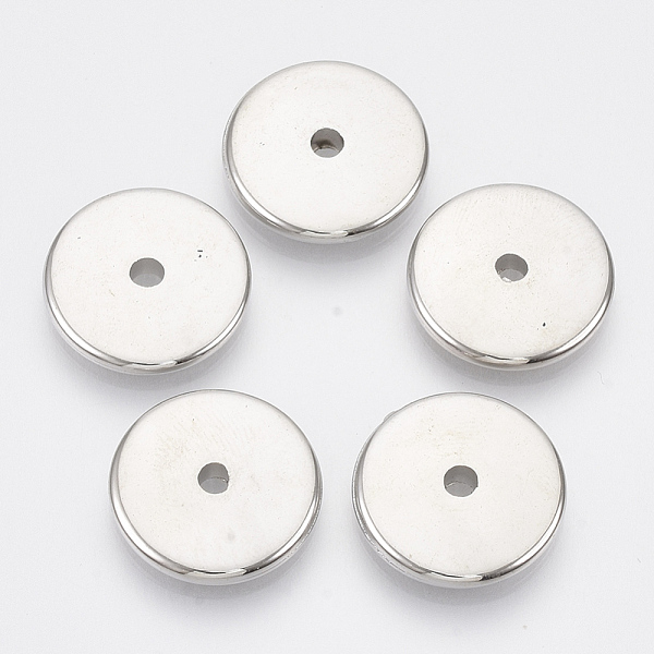 

PandaHall CCB Plastic Beads, Flat Round, Platinum, 18x3mm, Hole: 2.5mm Plastic Flat Round