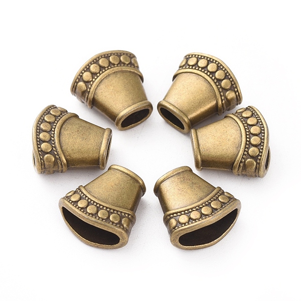 

PandaHall Tibetan Style Bead Cones, Cadmium Free & Nickel Free & Lead Free, Column, Antique Bronze, 15x15x8mm, Hole: 6x3mm, Inner Diameter...