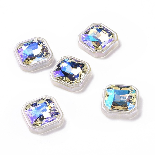 

PandaHall Acrylic Cabochon, with Acrylic Rhinestone, Square, White, 22x22x7.5mm Acrylic Square White