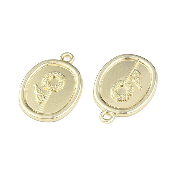

PandaHall Rack Plating Alloy Pendants, Cadmium Free & Lead Free, Oval with Flower, Light Gold, 21x15x2mm, Hole: 1.6mm Alloy Oval