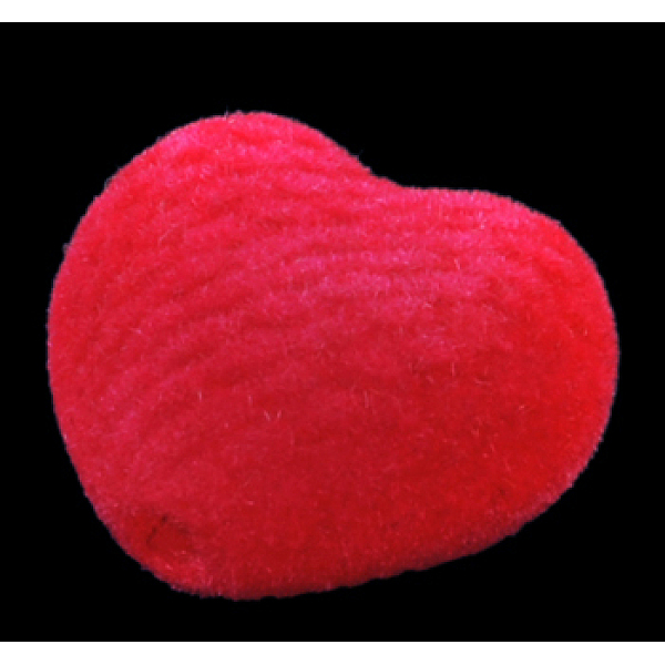 

PandaHall Opaque Acrylic Beads, Flocky, Heart, Great for Mother's Day Gifts making, Red, Size: about 25mm long, 23mm wide, 14mm thick, hole...