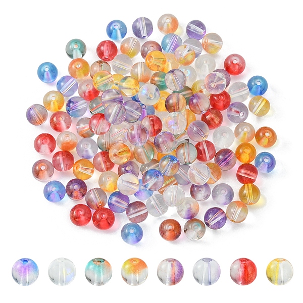 Cuentas De Vidrio 120pcs 8 Colores