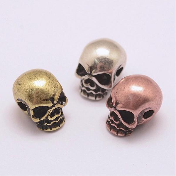 

PandaHall Brass Beads, Long-Lasting Plated, Cadmium Free & Nickel Free & Lead Free, Skull, Mixed Color, 10x8x10mm, Hole: 2mm Brass+Cubic...