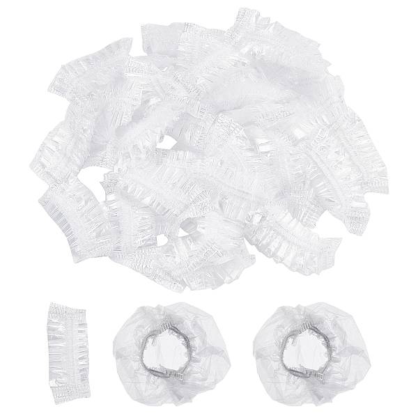 

PandaHall Disposable Plastic Ear Cover, Waterproof Ear Protector Caps, for Hair Dye, Shower, Spa, Clear, 45x21x2mm, 100pcs/bag Plastic...