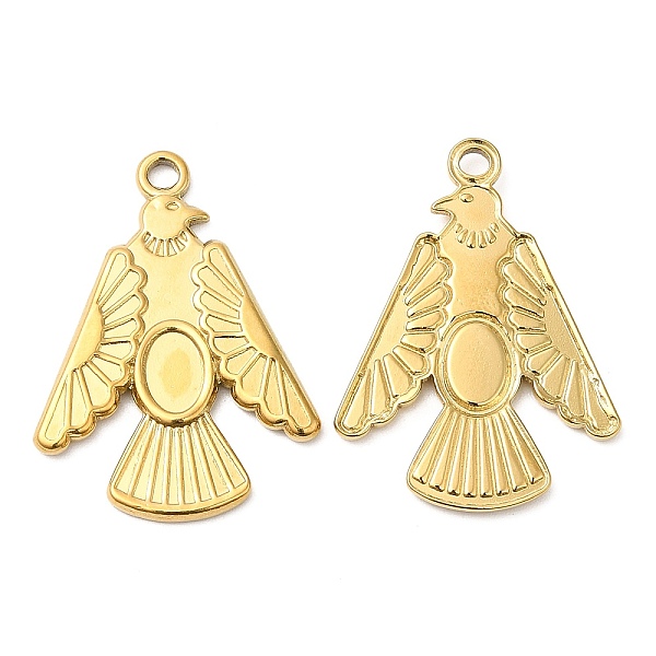 

PandaHall 304 Stainless Steel Pendant Cabochon Settings, Bird, Real 18K Gold Plated, Tray: 6x4mm, 28.5x21x2mm, Hole: 2mm 304 Stainless Steel...
