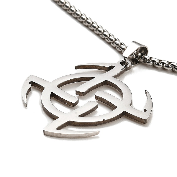 

PandaHall 201 Stainless Steel Pendant Necklaces, Sickle, 23.62 inch(60cm), Sickle: 38x35.5x1.5mm 201 Stainless Steel Others