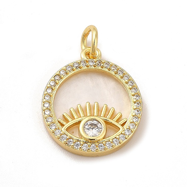 

PandaHall Rack Plating Brass & Cubic Zirconia Pendants, with Plastic Findings & Jump Ring, Lead Free & Cadmium Free, Long-Lasting Plated..., Clear