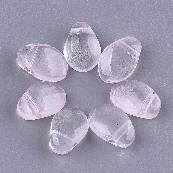 

PandaHall Transparent Spray Painted Glass Charms, teardrop, Pink, 8.5x6x4.5mm, Hole: 0.8mm Glass Teardrop Pink