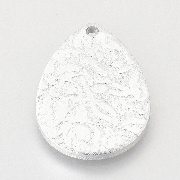 

PandaHall Eco-Friendly Aluminium Pendants, Laser Cut Pendants, teardrop, Gold, 34x24x2~2.5mm, Hole: 2.5mm Aluminum Teardrop Gold