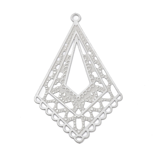 

PandaHall 304 Stainless Steel Chandelier Component Links, Etched Metal Embellishments, Kite Connectors, Stainless Steel Color, 48x28.5x0.3mm...