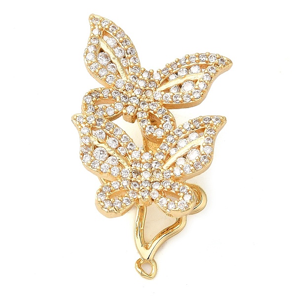 Brass Micro Pave Cl… - image