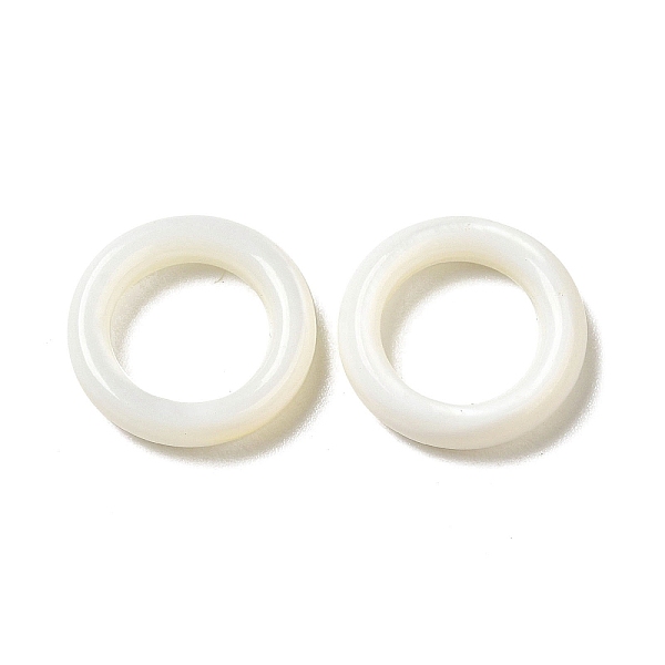 

PandaHall Natural White Shell Linking Ring, Ring, WhiteSmoke, 13x3mm, Inner Diameter: 8mm Shell Ring White