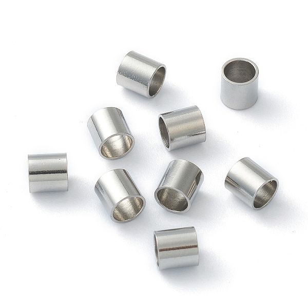 

PandaHall 201 Stainless Steel Spacer Beads, Tube, Stainless Steel Color, 5x5mm, Hole: 4mm 201 Stainless Steel Tube