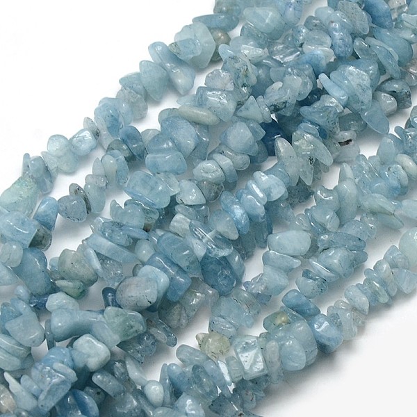 

PandaHall Natural Aquamarine Chip Beads Strands, 5~8x5~8mm, Hole: 1mm, about 32 inch Aquamarine Chip Blue