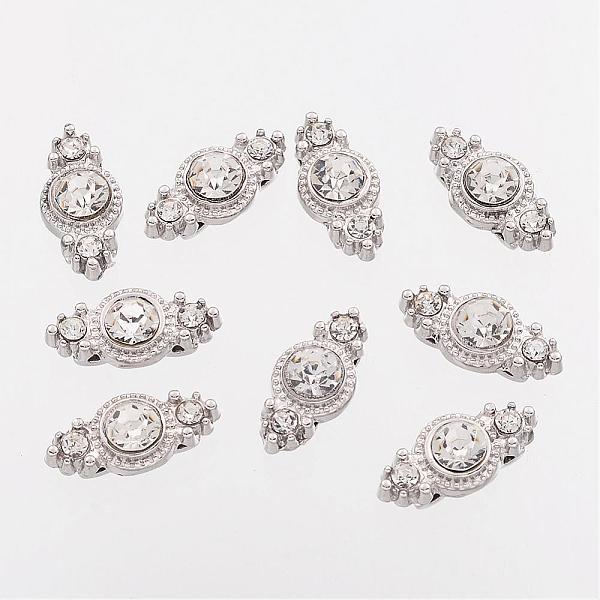 Zinc Alloy Rhinestone Bar Spacers