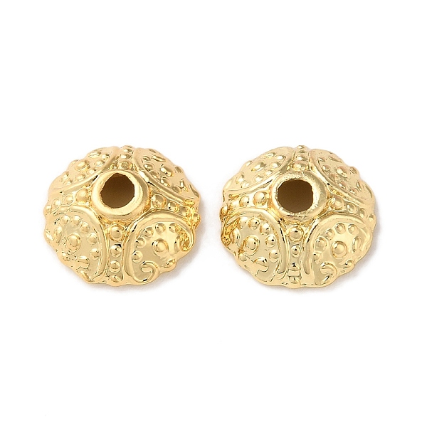 

PandaHall Brass Bead Cones, Long-Lasting Plated, Lead Free & Cadmium Free, Half Round, Real 18K Gold Plated, 10x4mm, Hole: 2mm Brass
