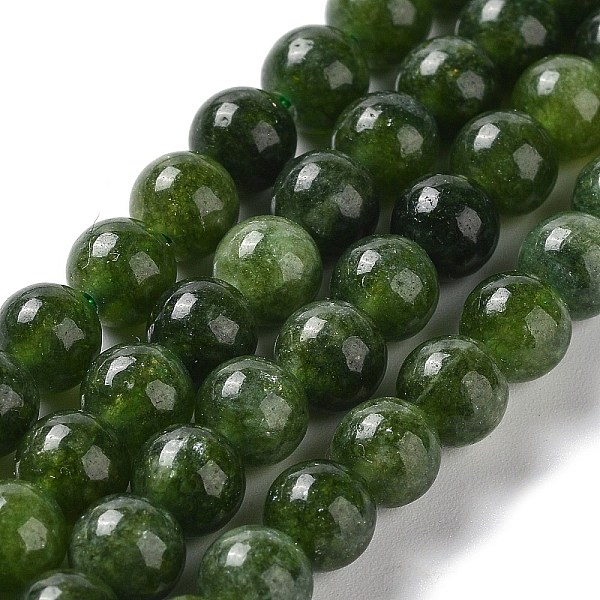 

PandaHall Dyed Natural Malaysia Jade Beads Strands, Round, Green, 6mm, Hole: 1mm, about 31pcs/strand, 7.48 inch(19cm) Malaysia Jade Round...