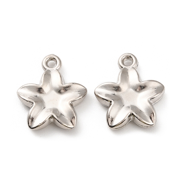 

PandaHall CCB Plastic Pendants, Flower Charm, Platinum, 25.5x22x5mm, Hole: 2.2mm Plastic Flower