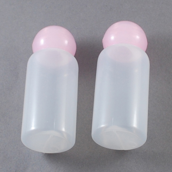 

PandaHall Plastic Bottles, Cosmetic Containers, with Round Screw Lip, Mixed Color, 75x29mm, Capacity: 30ml(1.01 fl. oz) Plastic Multicolor