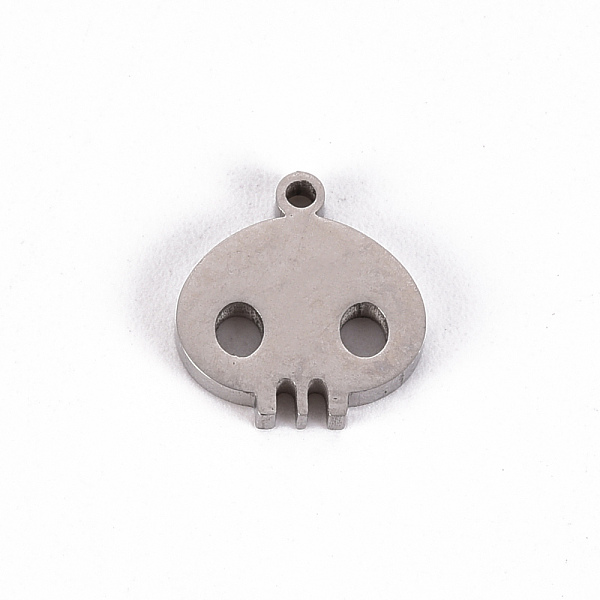 

PandaHall Halloween 201 Stainless Steel Charms, Laser Cut, Skull, Stainless Steel Color, 12x11x2mm, Hole: 1.2mm 201 Stainless Steel Skull