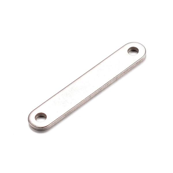 

PandaHall 201 Stainless Steel Links connectors, Oval, Stainless Steel Color, 40x7mm, Hole: 3mm 201 Stainless Steel Oval