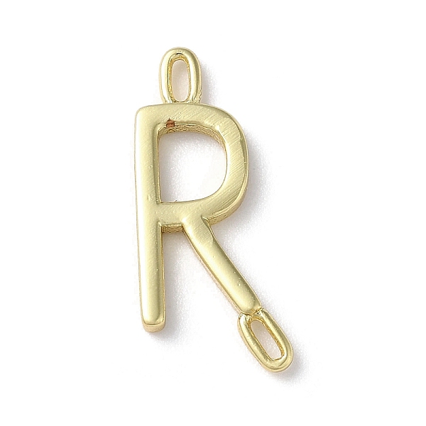 

PandaHall Rack Plating Brass Connector Charms, Cadmium Free & Lead Free, Long-Lasting Plated, Real 18K Gold Plated, Letter R, 22x10x1.5mm...