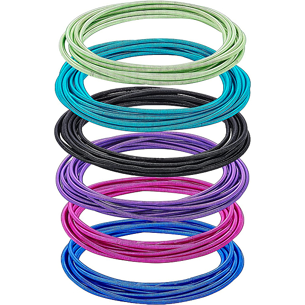 

PandaHall BENECREAT 60Pcs 6 Colors Guitar String Bracelets, 2mm Metal Stackable Stretch Bracelets for Coil Jewelry Spiral Bracelet..., Multicolor
