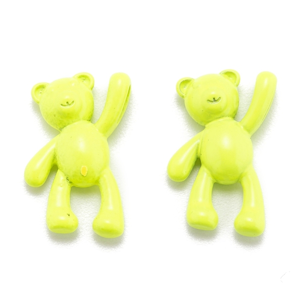 

PandaHall Spray Painted Brass Pendants, Bear, Champagne Yellow, 18x10.5x4.5mm, Hole: 4.5x2mm Brass Bear