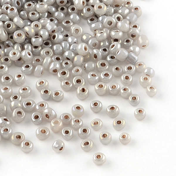 

PandaHall (Repacking Service Available) Glass Seed Beads, Ceylon, Round, Rosy Brown, 12/0, 2mm, Hole: 1mm, about 12g/bag Glass