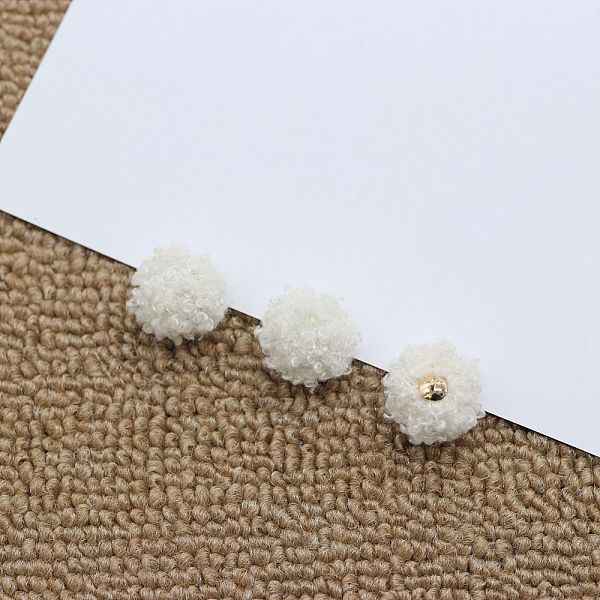 

PandaHall Fibre Pendants, with Golden Plated Alloy Finding, for DIY Jewelry, Earrings, Round, White, 17~17.5x14.5mm, Hole: 1.5mm Fibre Round...