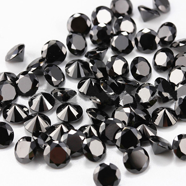 

PandaHall Diamond Shaped Cubic Zirconia Pointed Back Cabochons, Faceted, Black, 6mm Cubic Zirconia Diamond Black