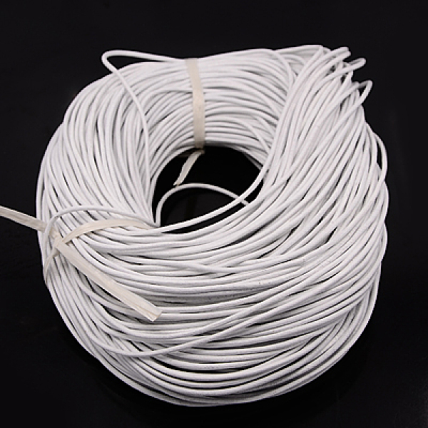 

PandaHall Cowhide Leather Cord, Leather Jewelry Cord, Jewelry DIY Making Material, Round, Dyed, White, 2mm Cowhide Round White