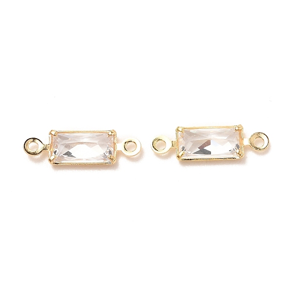 

PandaHall Brass Micro Pave Clear Cubic Zirconia Link Connectors, Rectangle, Light Gold, 11.5x3.5x1.5mm, Hole: 0.9mm Brass+Cubic Zirconia...