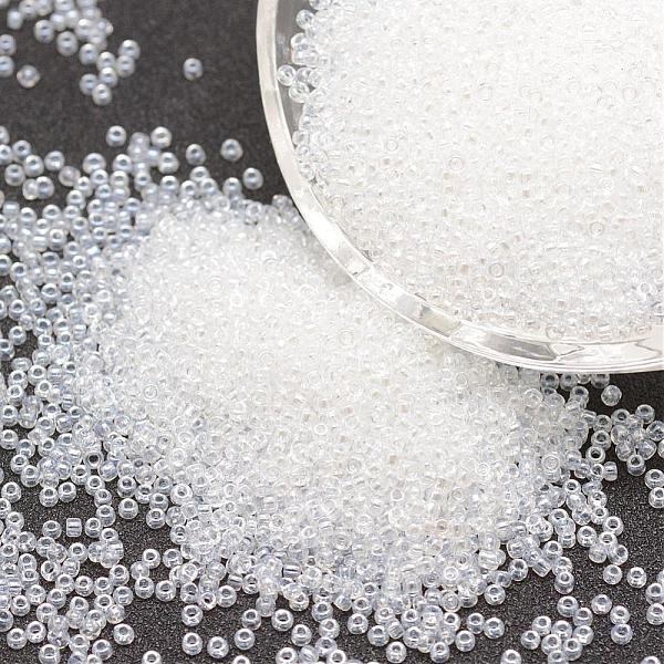 

PandaHall 8/0 Glass Seed Beads, Grade A, Round, Transparent Colours Lustered, Clear, 2.8~3.2mm, Hole: 1.0mm, about 15000pcs/pound Glass...