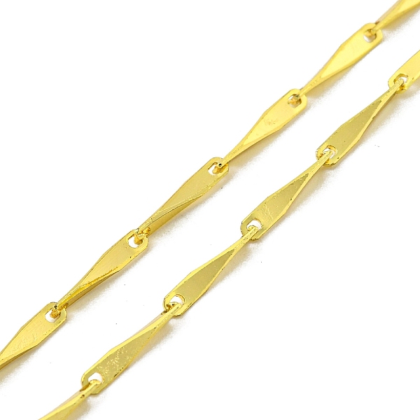 

PandaHall Brass Bar Link Chain Necklaces Making with Clasp, for Beadable Necklace Making, Real 18K Gold Plated, 17.76 inch(45.1cm), Wide...