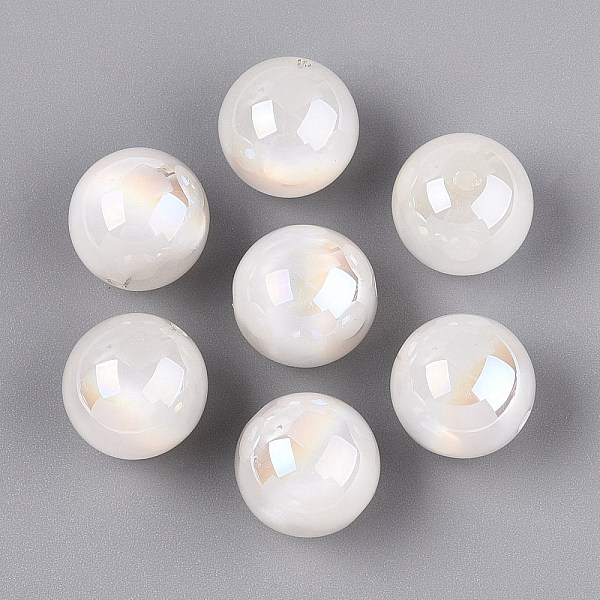 Perlas de resina opaca con recubrimiento UV luminoso
